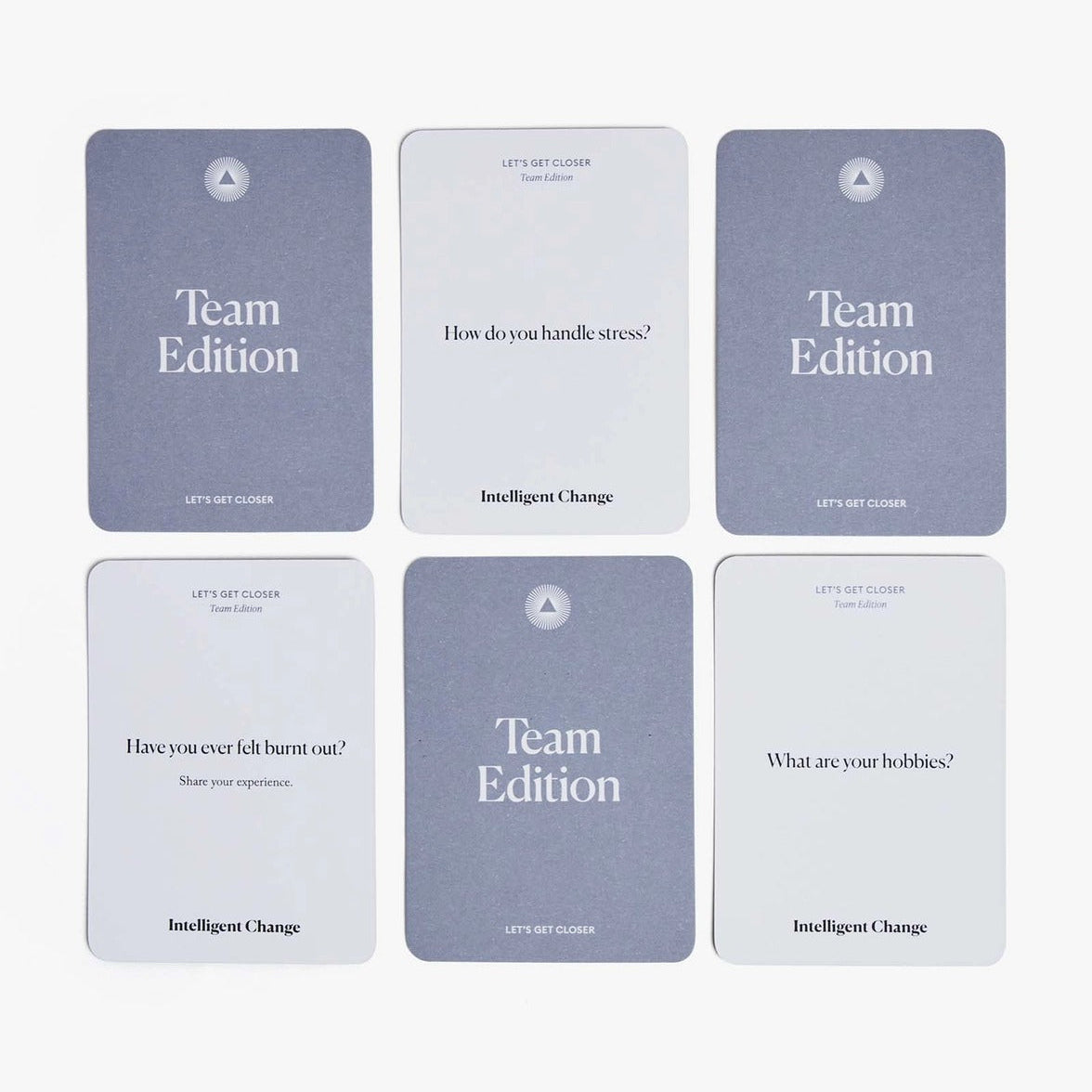 Intelligent Change Get Closer Team Edition - Question Card Game - Employee Fun