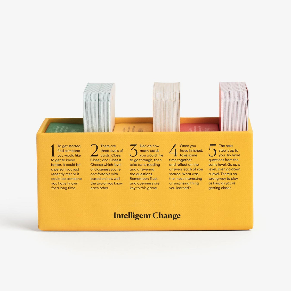 Intelligent Change Get Closer Table Talk - Question Card Game - Ice Breakers