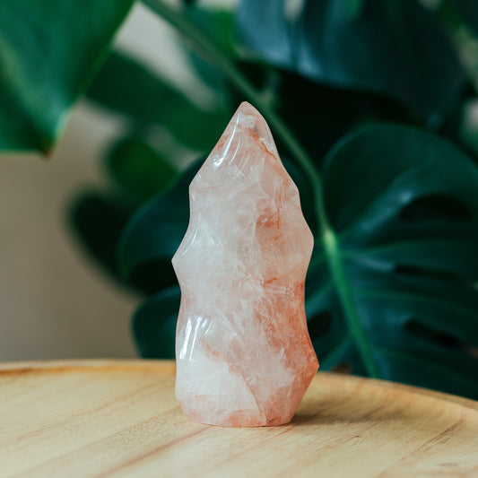Rose Quartz Flame Small