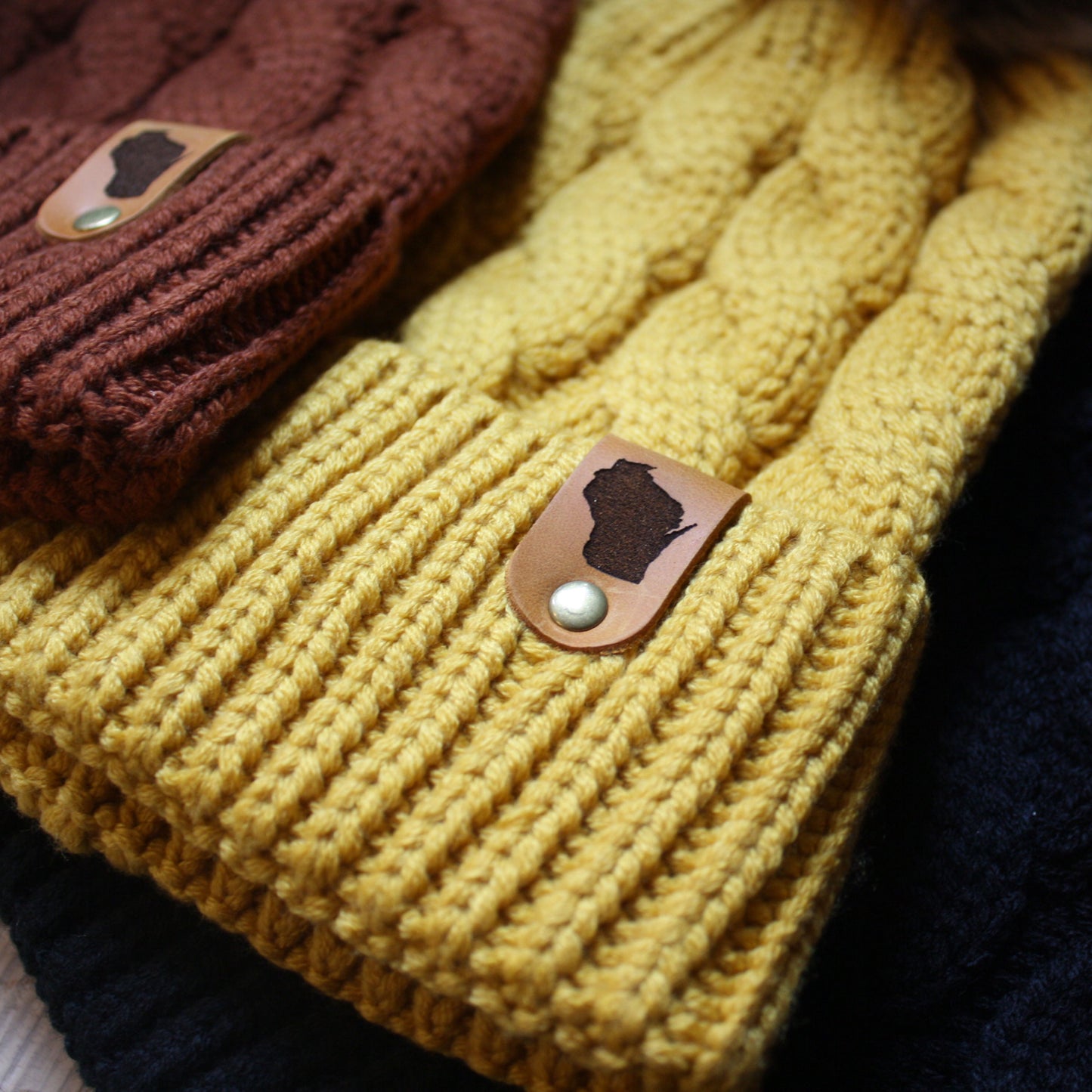 WI Pom Beanie