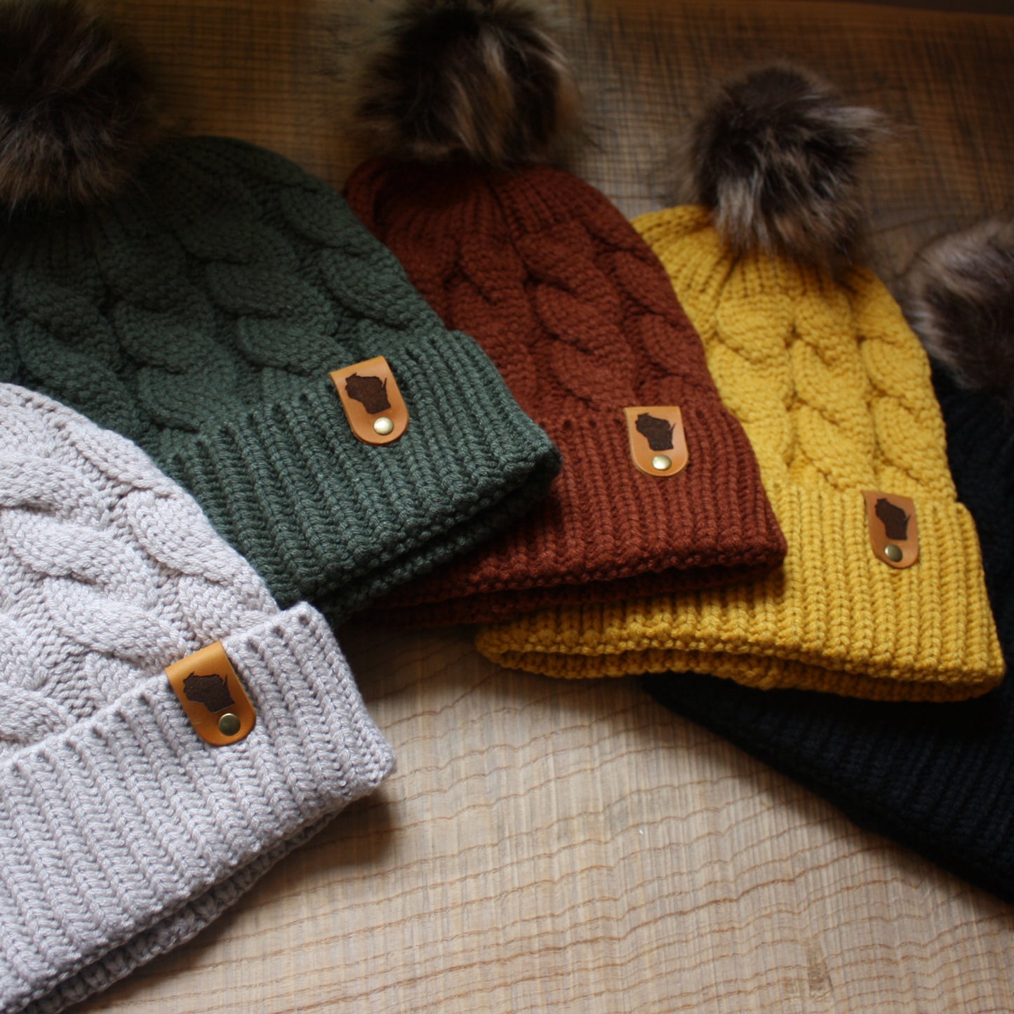 WI Pom Beanie