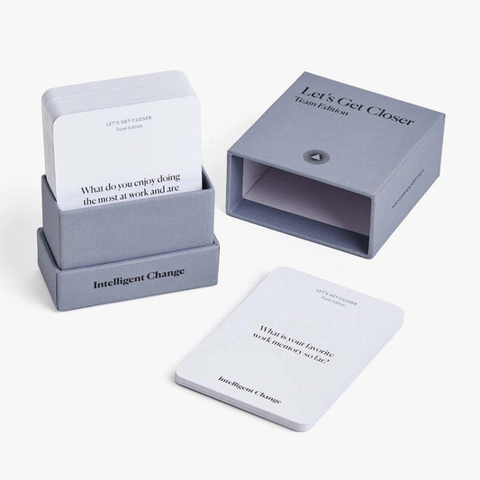 Intelligent Change Get Closer Team Edition - Question Card Game - Employee Fun