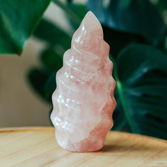 Rose Quartz Flame Small